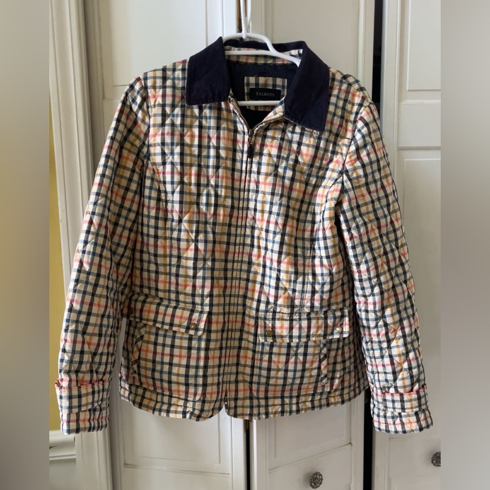 Talbots Multicolor Plaid Jacket